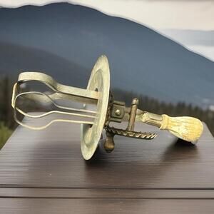 Antique Collectible Old Fashioned Manual Egg Beater Whisk Rustic Kitchen Tool